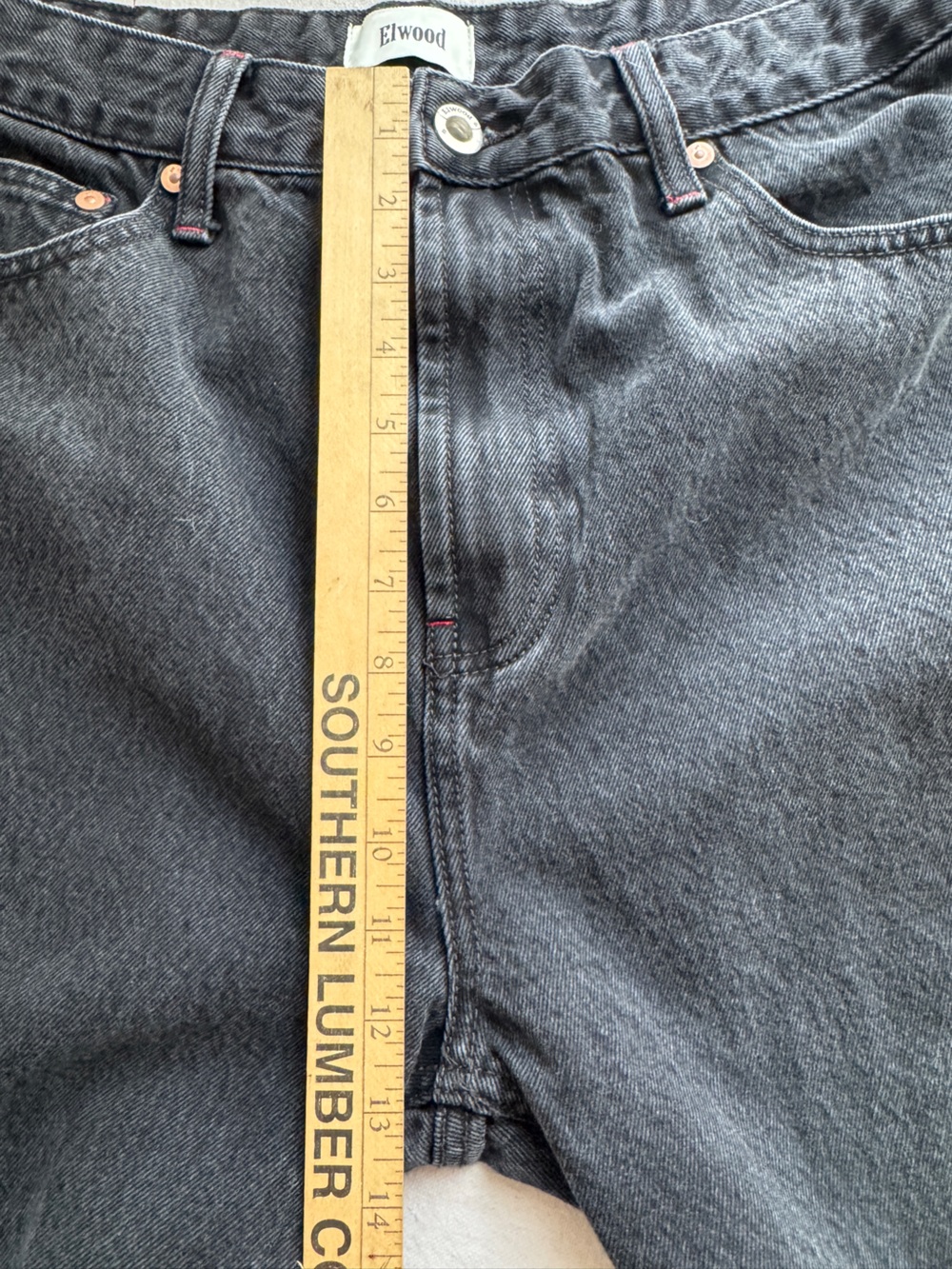 ELWOOD Black Straight-Leg Jeans - size 34 - Picture 13 of 15